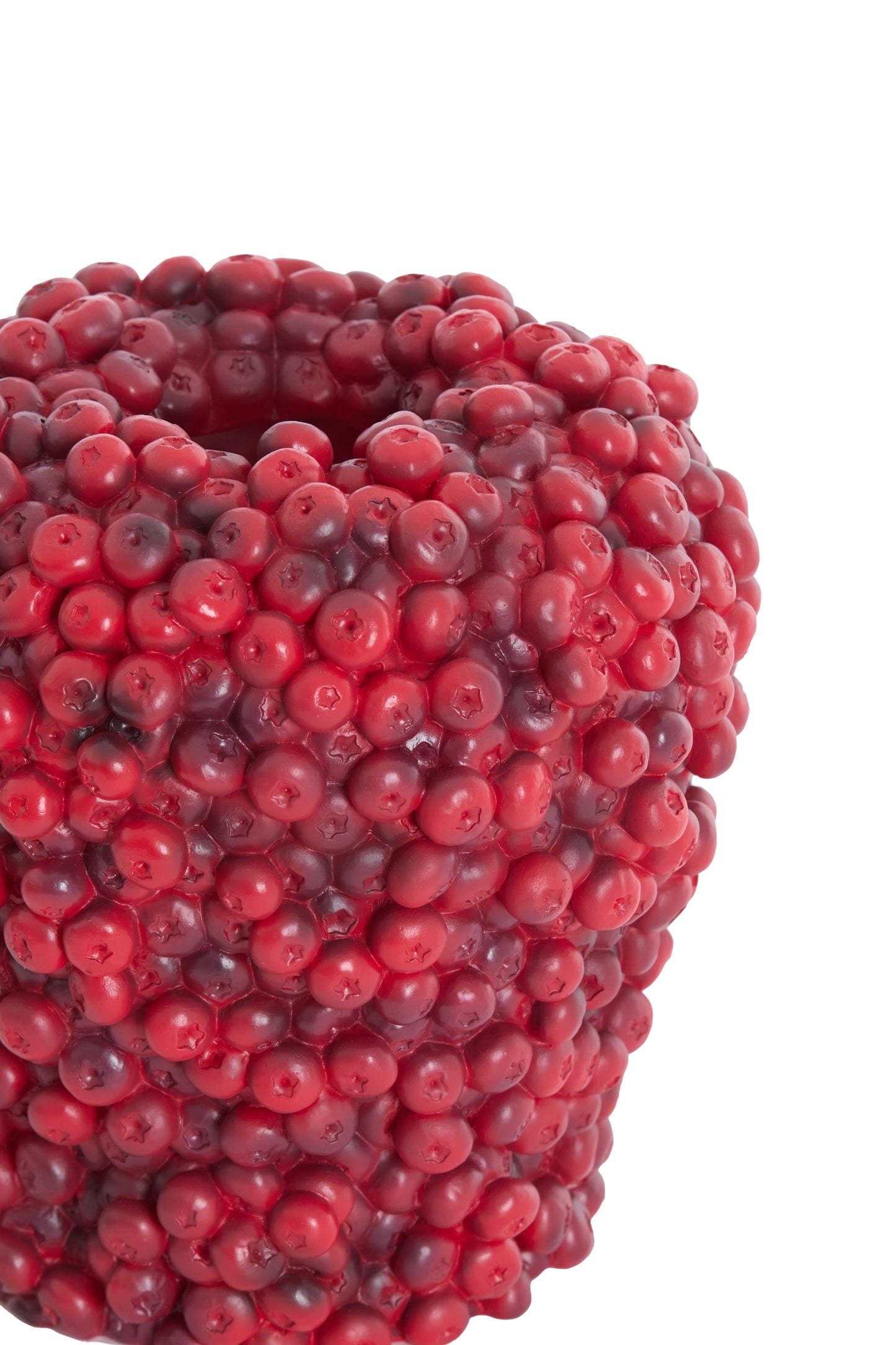 Berries Decorative Vase in Burgundy – Ø25x25cm – Country of Origin : Netherlands