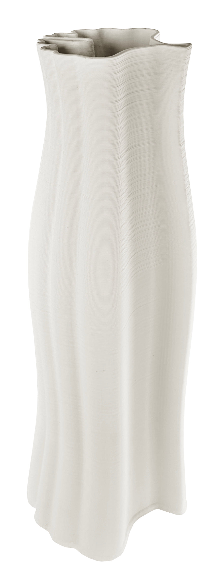 Ceramic printed gingko vase white - Country of Origin: Estonia