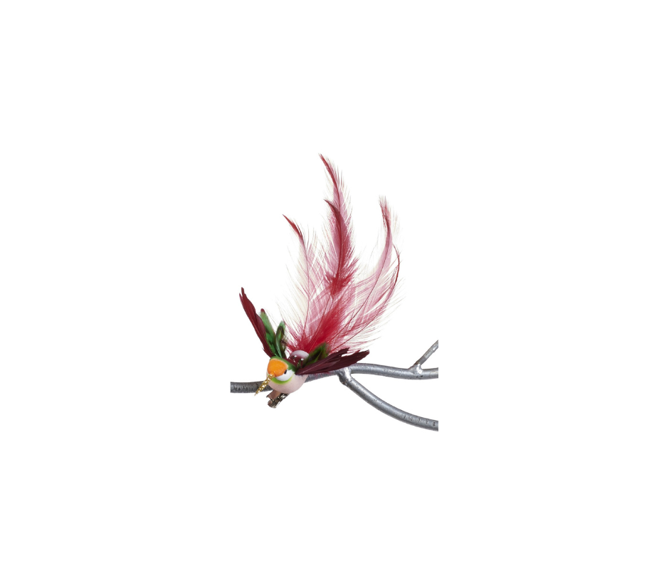 Plume Fly Hummingbird Clip Ornaments - Country of Origin : Belgium