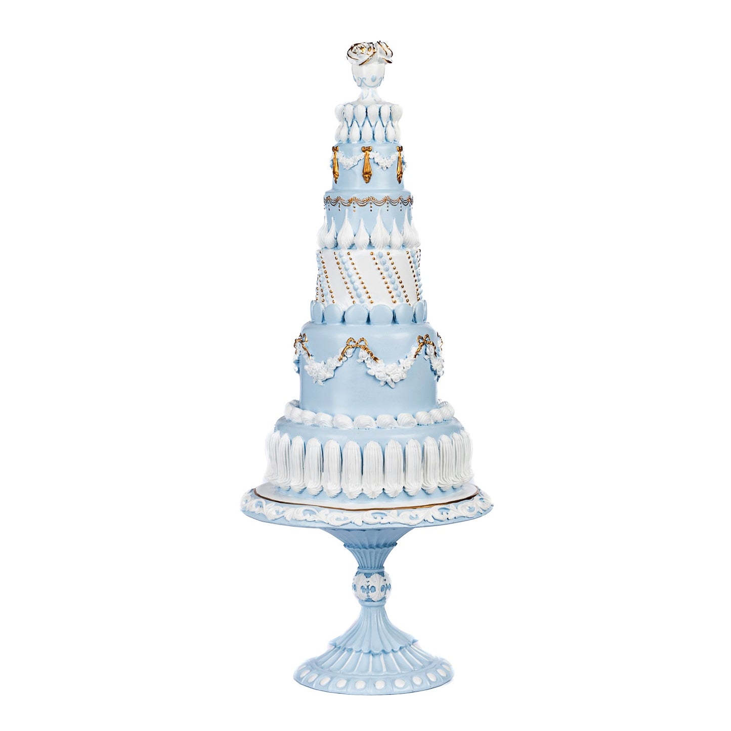 Delft Elegant Tall Cake on Stand - Country of Origin : Belgium