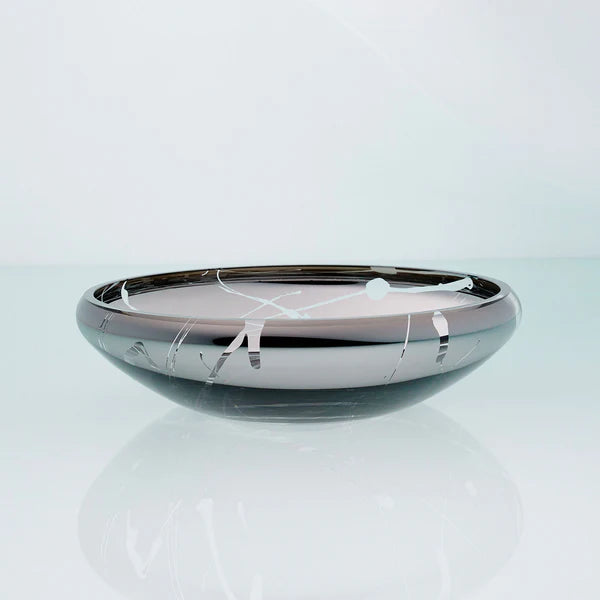 DECO Flat Splashed Mirror Bowl - Country of Origin : Latvia