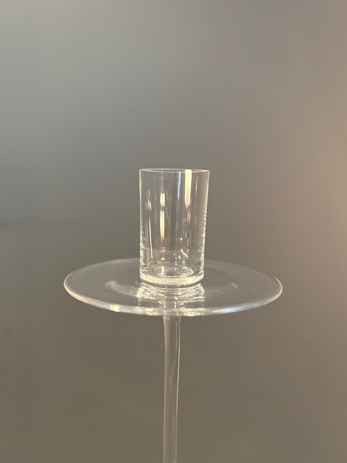 Candle Stick High - Crystal/Gold - Country of Origin: Czech Republic