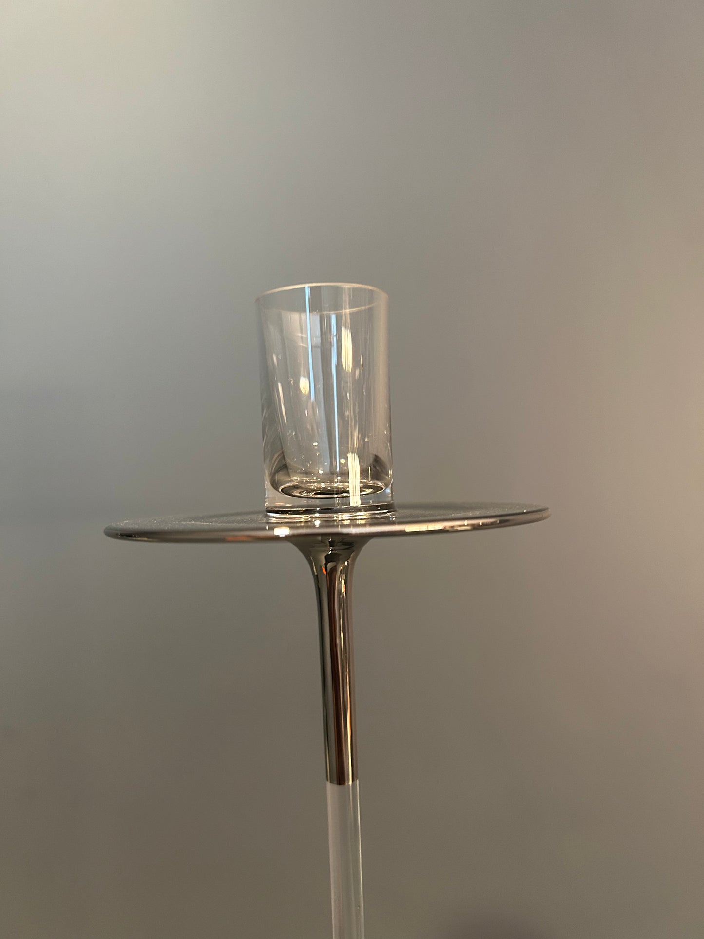 Candle Stick Middle - crystal/platinum - Country of Origin: Czech Republic