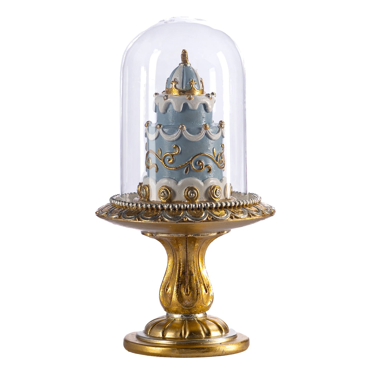 Glass Cake In Dome Tabletop - Country of Origin : Belgium