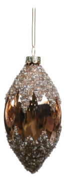 Glass Glitter Top and Bottom Ball - Country of Origin : Belgium