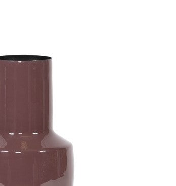 Aubergine Enamel Vase - Large Size - Country of Origin: Belgium