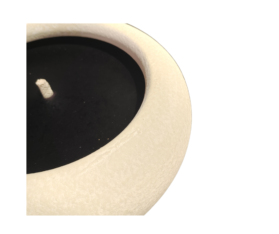 Creme Outdoor Candle Bowl - Country of Origin: Belgium