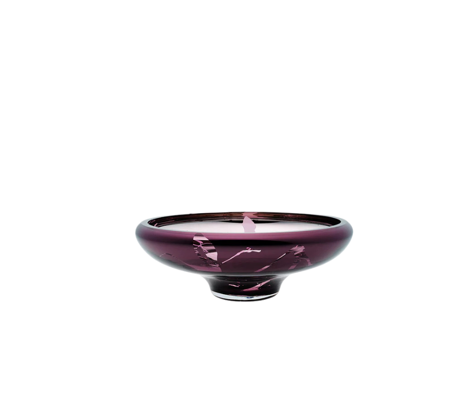 DECO Large Splashed Purple Bowl - Country of Origin : Latvia