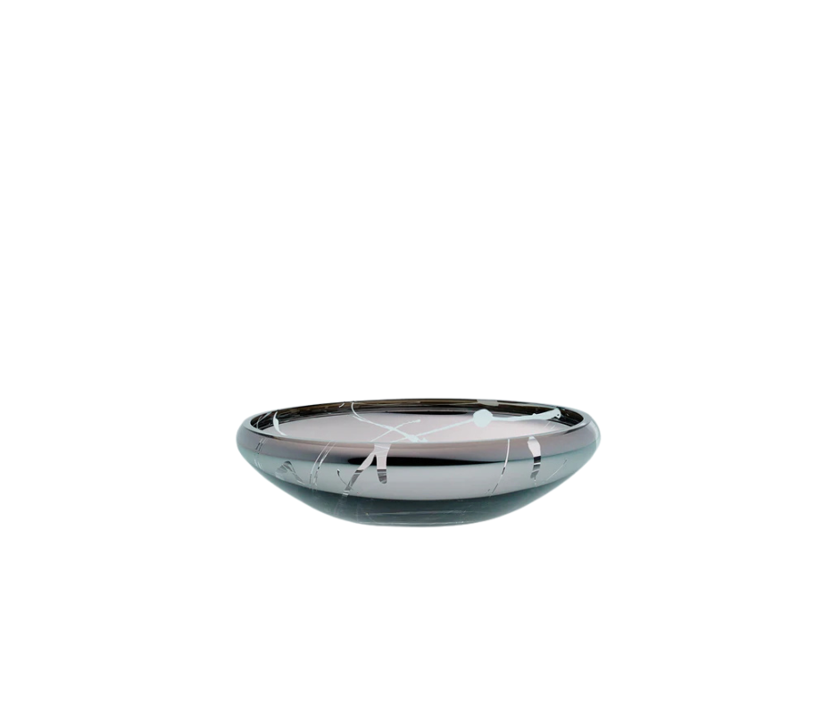 DECO Flat Splashed Mirror Bowl - Country of Origin : Latvia