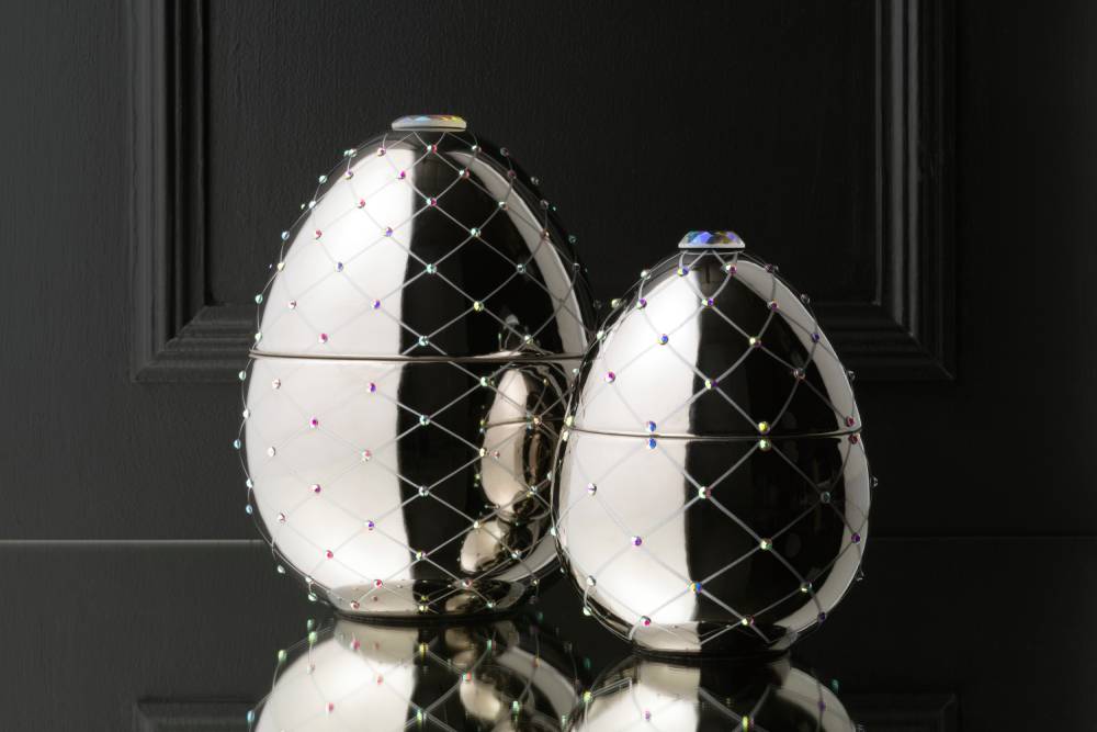 Silver Egg - Bois de Russie - Small/Large - Country of Origin: Italy