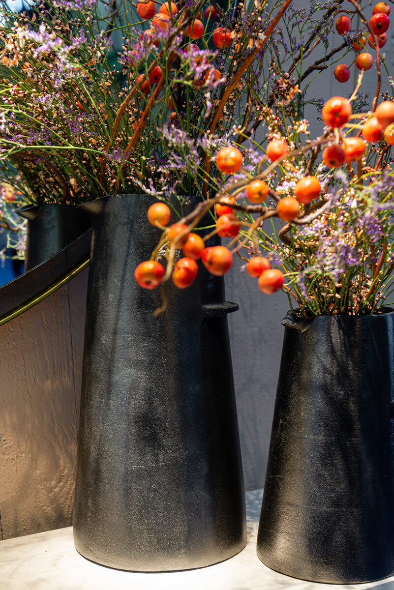 Vase Katy Dark Graphite S/L - Country of Origin: Belgium