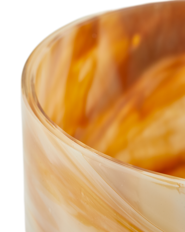 Marbled Glass Vase - L - Country of Origin: Netherlands