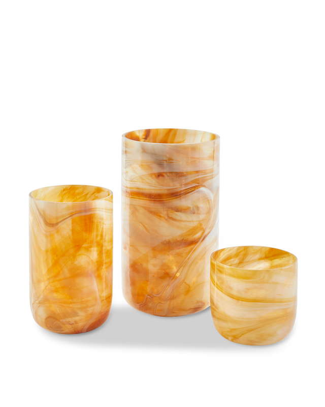 Marbled Glass Vase - M - Country of Origin: Netherlands