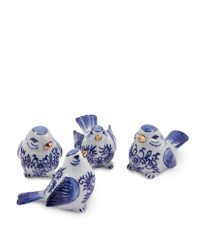 Blue Bird Family Set of 4 - Country of Origin: Netherlands