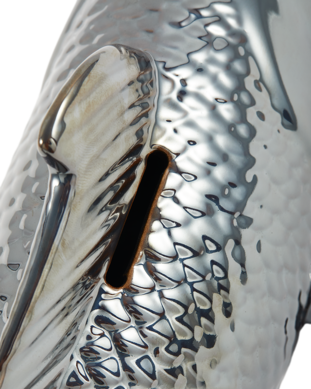 Metallic Fish Moneybox - Country of Origin: Netherlands