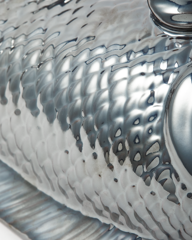 Metallic Fish Moneybox - Country of Origin: Netherlands