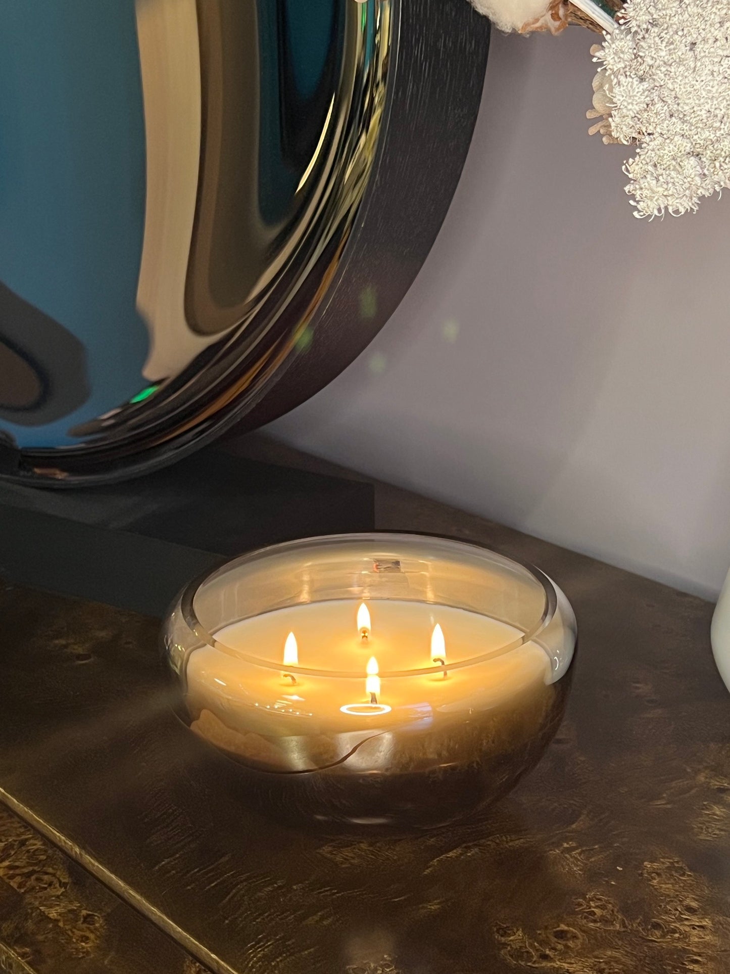 Glass votive candle - Country of Origin : Latvia