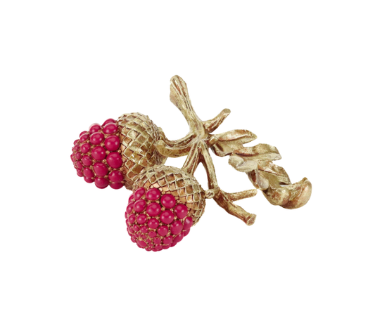 Acorn Cluster Table Top in Gold and Burgundy – 17cm – Country of Origin : Belgium