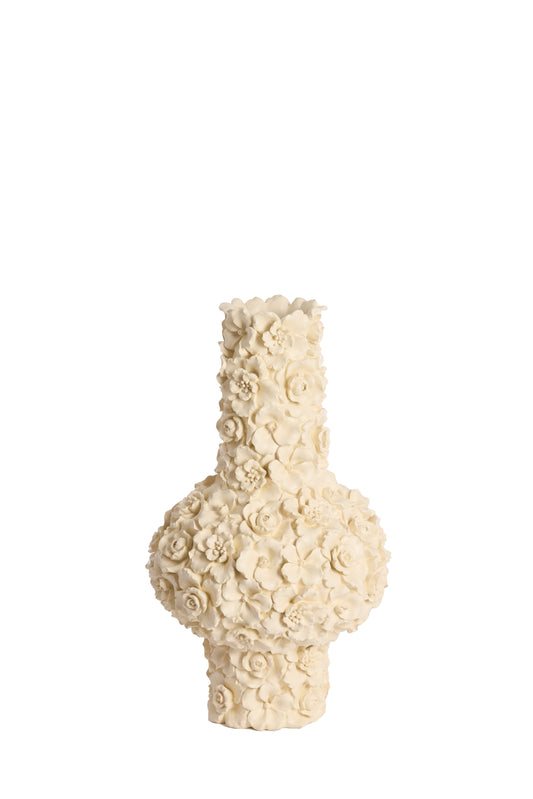 Gyula Decorative Vase in Cream – Ø27.5x46.5cm – Country of Origin : Netherlands