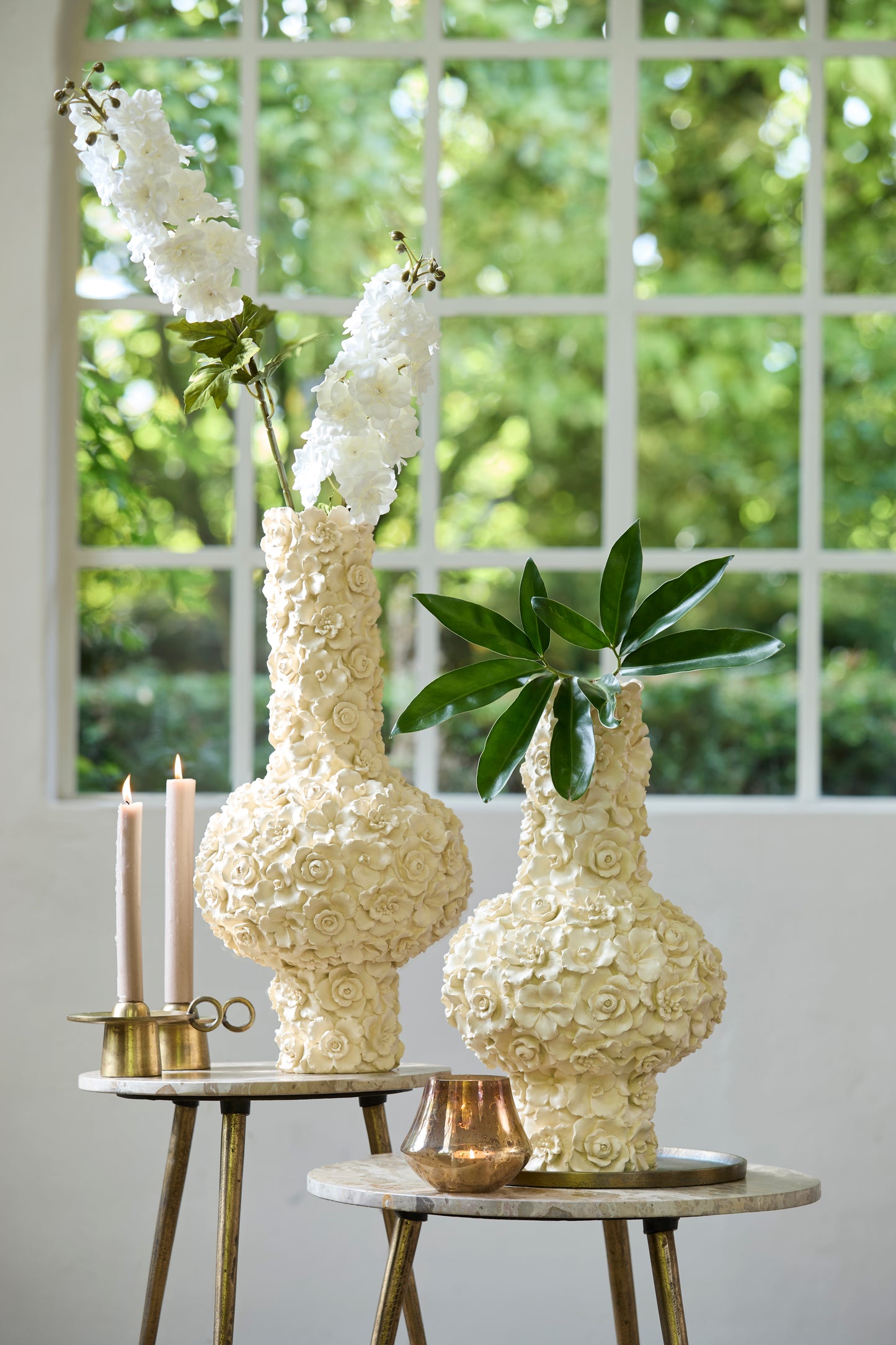 Gyula Decorative Vase in Cream – Ø27.5x46.5cm – Country of Origin : Netherlands