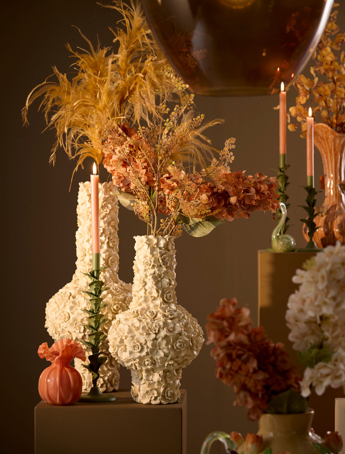 Gyula Decorative Vase in Cream – Ø27.5x46.5cm – Country of Origin : Netherlands