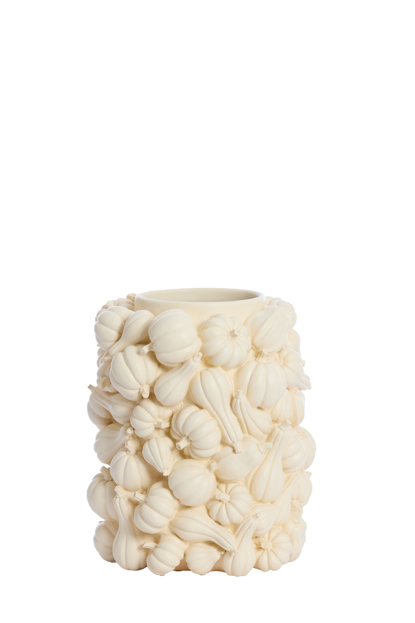 Pumpkin Decoration Vase in Cream - 27,5x33 cm - Country of Origin : Netherlands