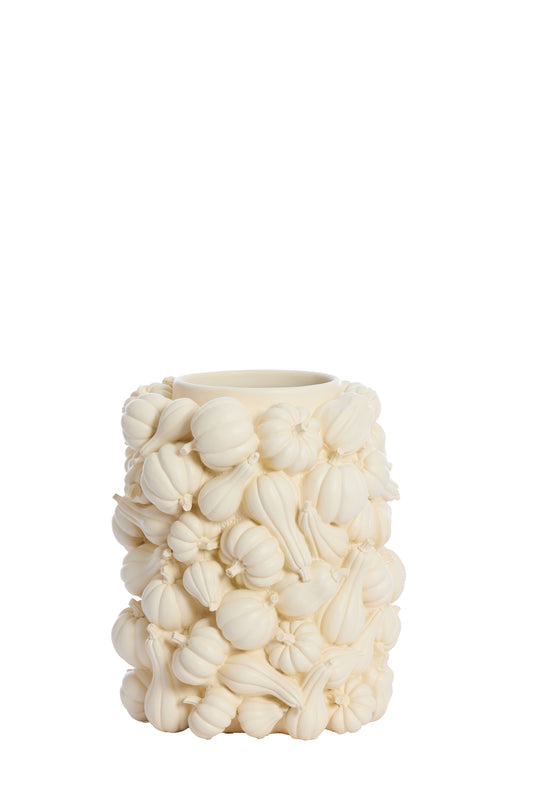 Pumpkin Decoration Vase in Cream - 27,5x33 cm - Country of Origin : Netherlands
