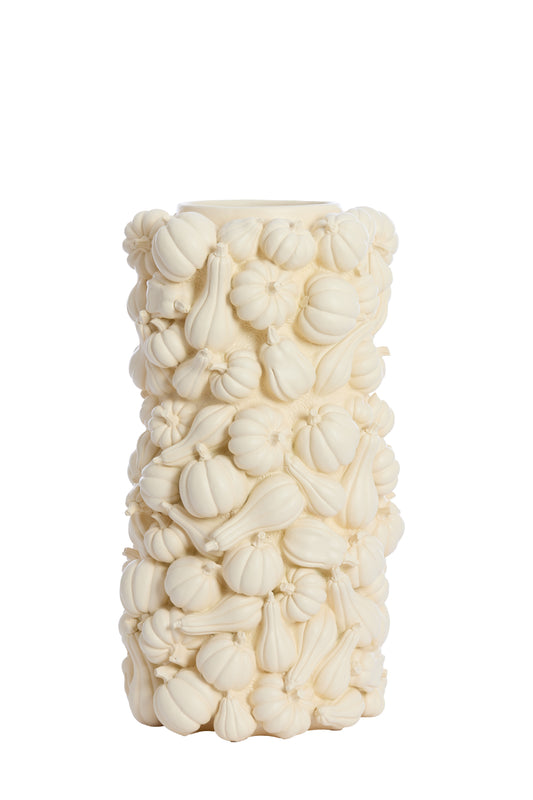 Pumpkin Decoration Vase in Cream - 27,5x49 cm - Country of Origin : Netherlands
