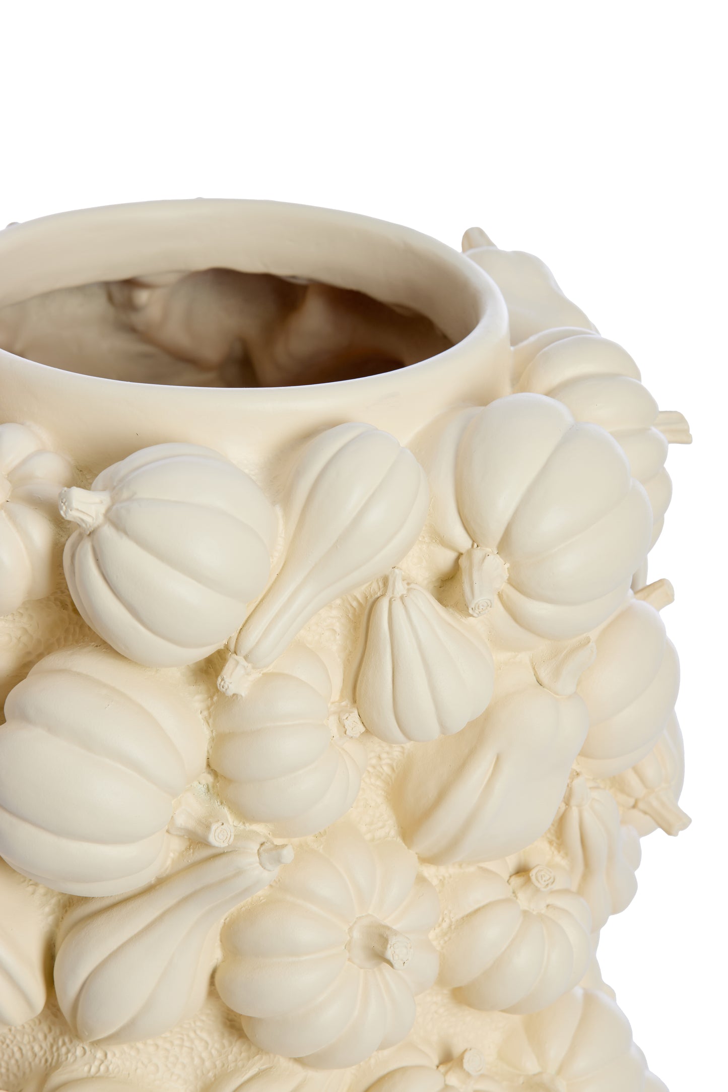 Pumpkin Decoration Vase in Cream - 27,5x49 cm - Country of Origin : Netherlands