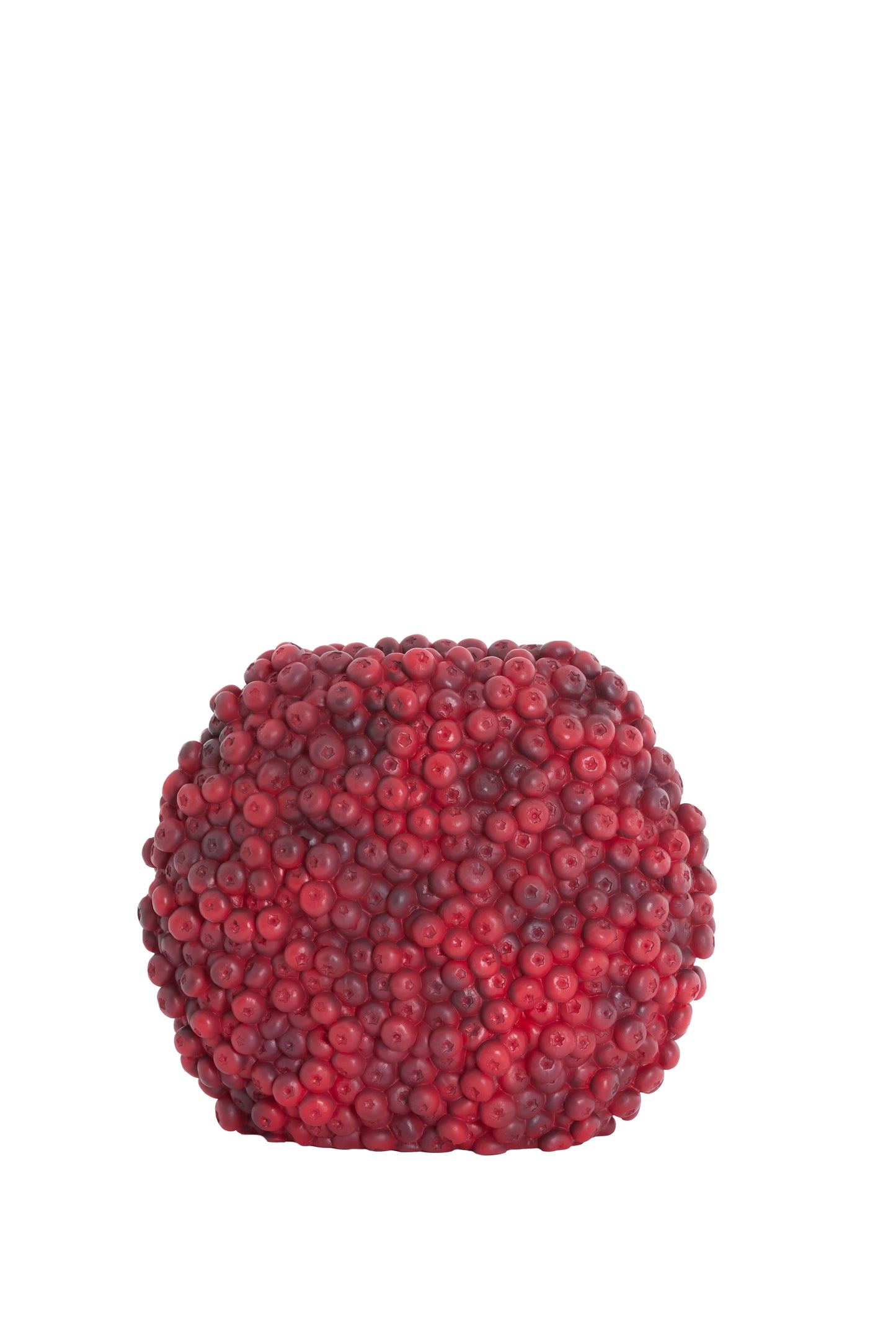 Berries Decorative Vase in Burgundy – 32x18x27.5cm – Country of Origin : Netherlands