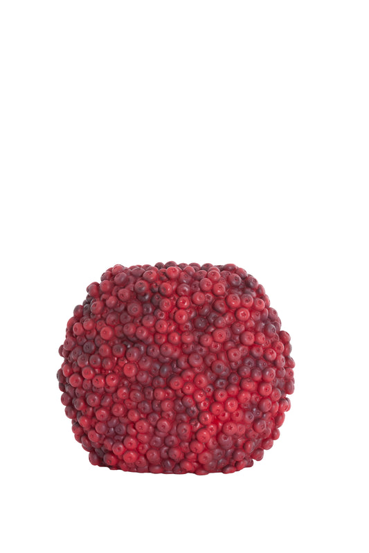 Berries Decorative Vase in Burgundy – 32x18x27.5cm – Country of Origin : Netherlands