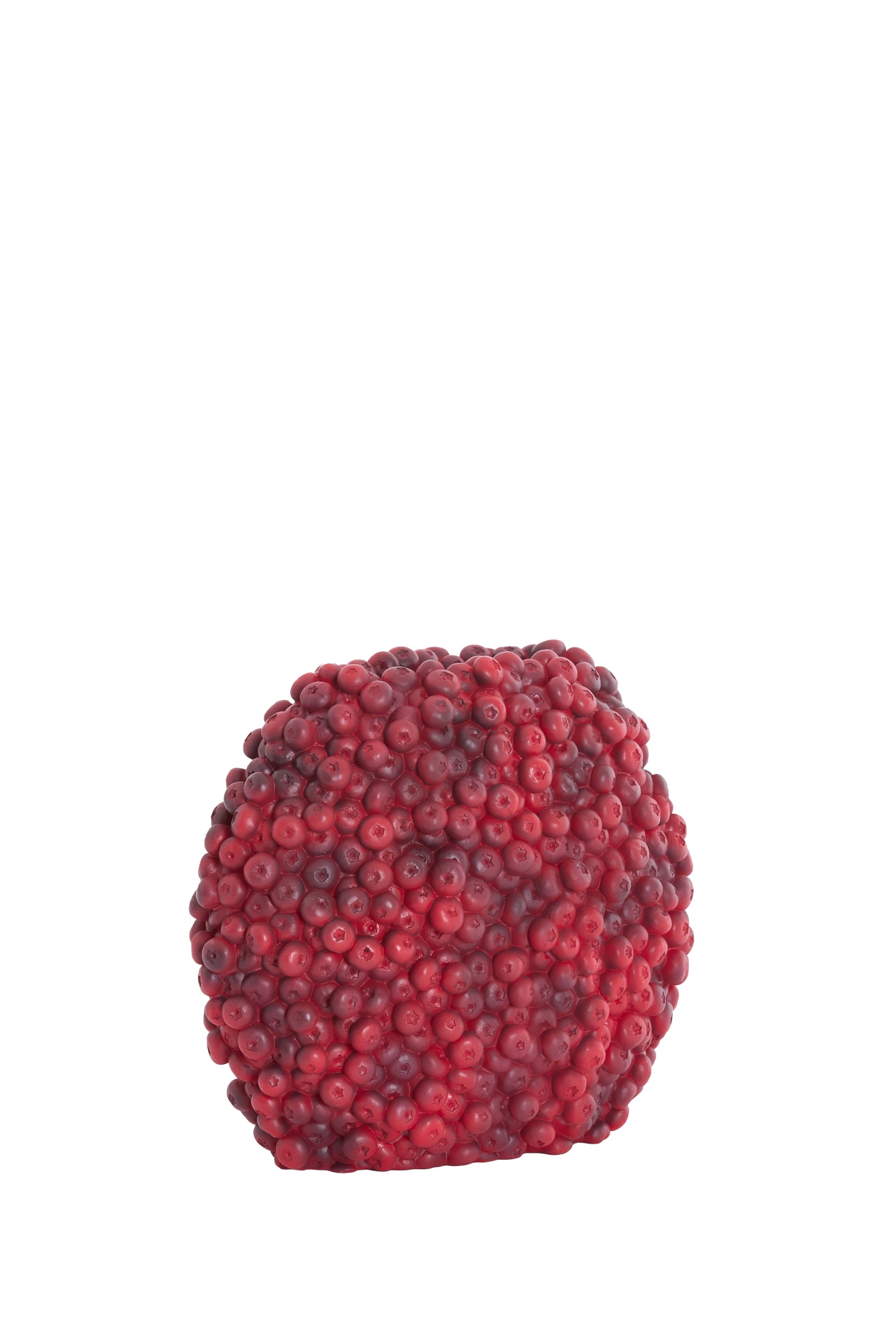 Berries Decorative Vase in Burgundy – 32x18x27.5cm – Country of Origin : Netherlands