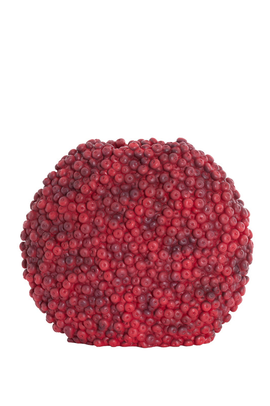 Berries Decorative Vase in Burgundy – 44x19x37cm – Country of Origin : Netherlands