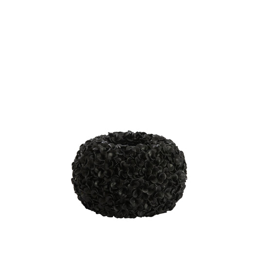 Phylia Decorative Vase in Matte Black – Ø38x23cm – Country of Origin : Netherlands