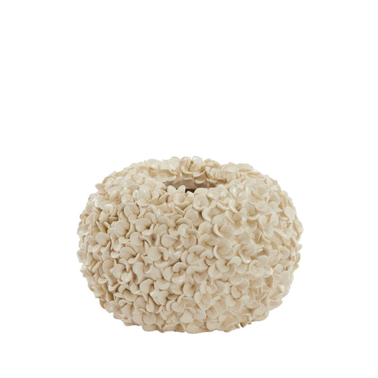 Phylia Decorative Vase in Cream – Ø38x23cm – Country of Origin : Netherlands