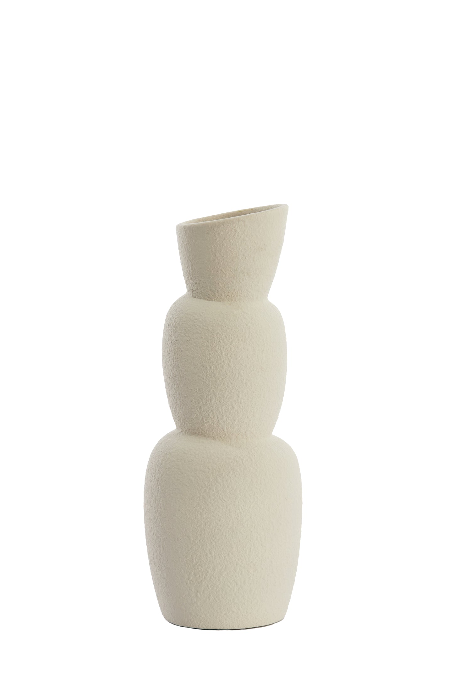Aram Vase in Cream - 14,5 x 37,5 cm - Country of Origin : Netherlands