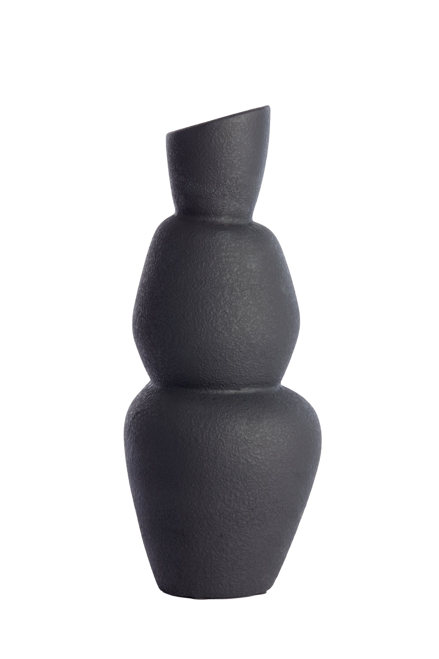 Aram Vase in Balck - 19 x 46,5 cm - Country of Origin : Netherlands