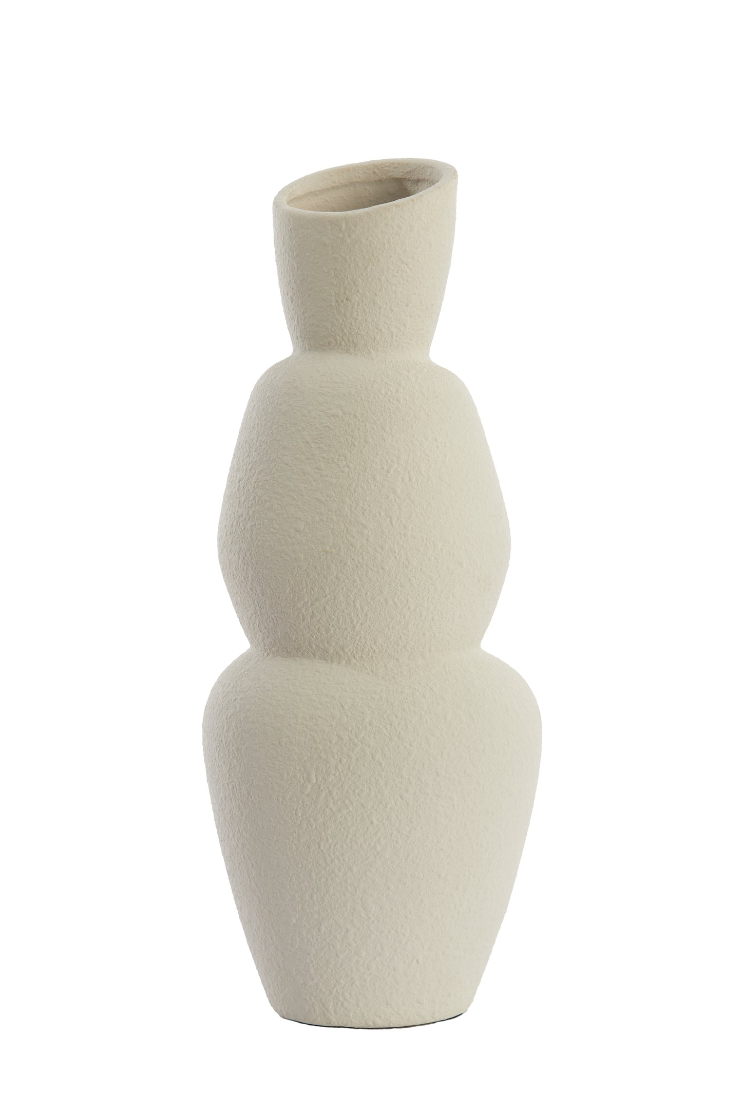 Aram Vase in Cream - 19 x 46,5 cm - Country of Origin : Netherlands