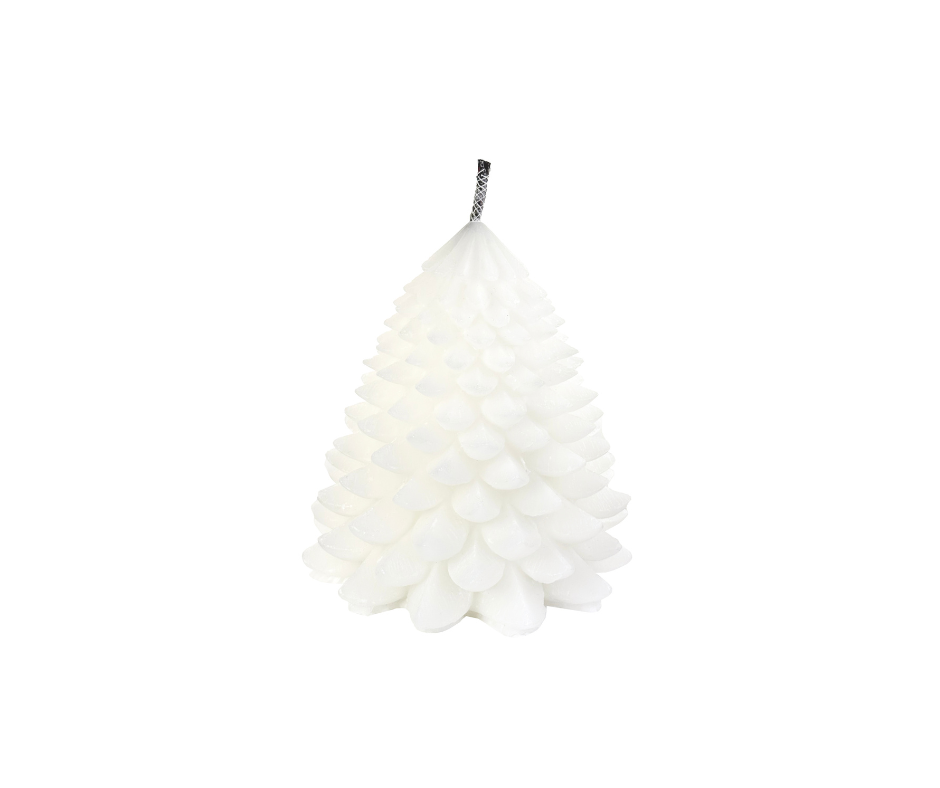 Outdoor Candle Christmas Tree White - H28cm