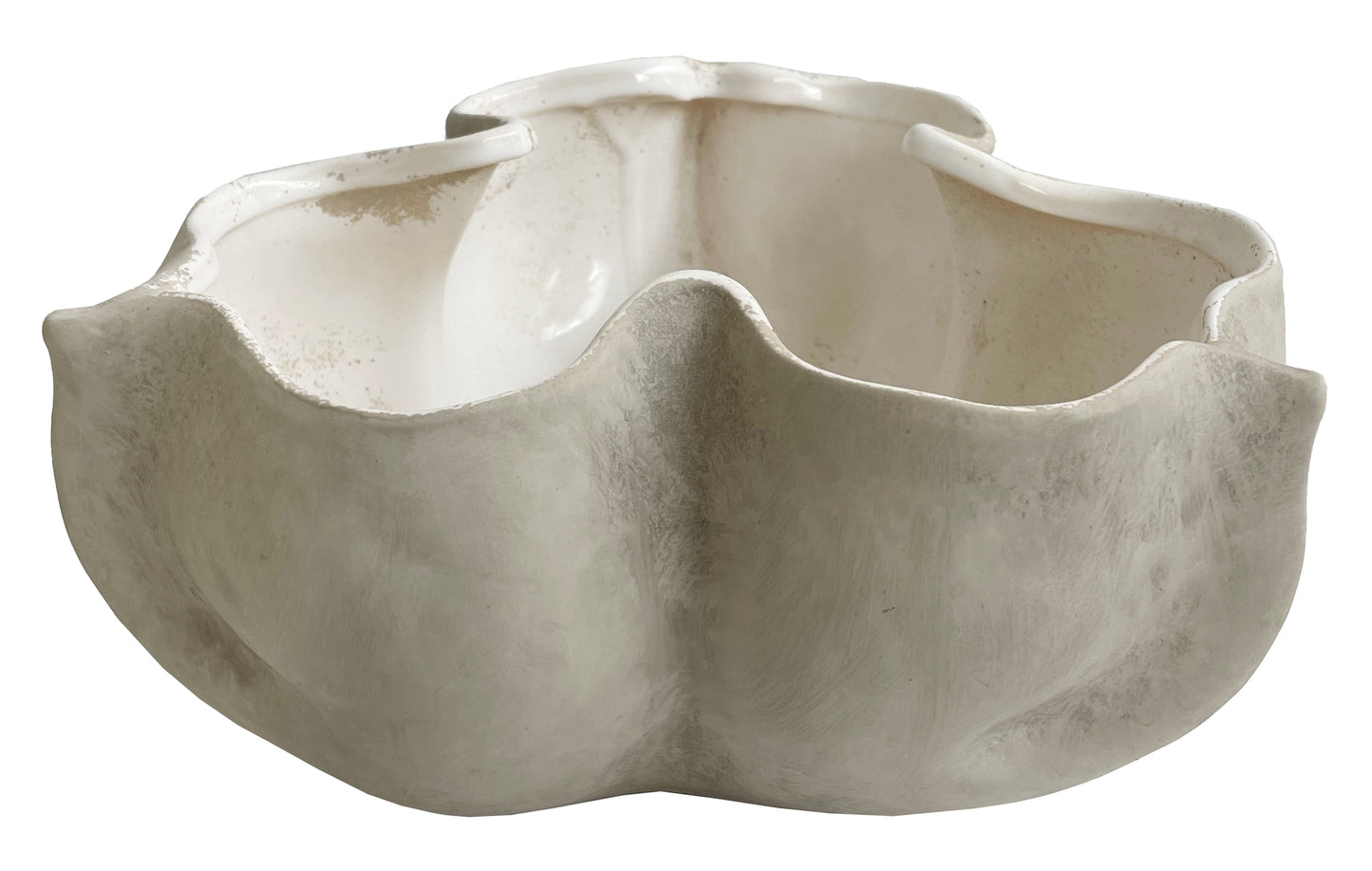 Ceramic pod pot grey d24;h13,5cm - Country of Origin : Estonia