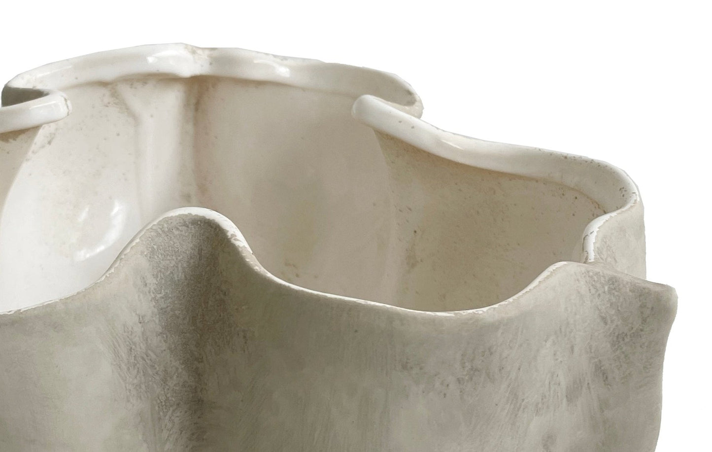 Ceramic pod pot grey d24;h13,5cm - Country of Origin : Estonia