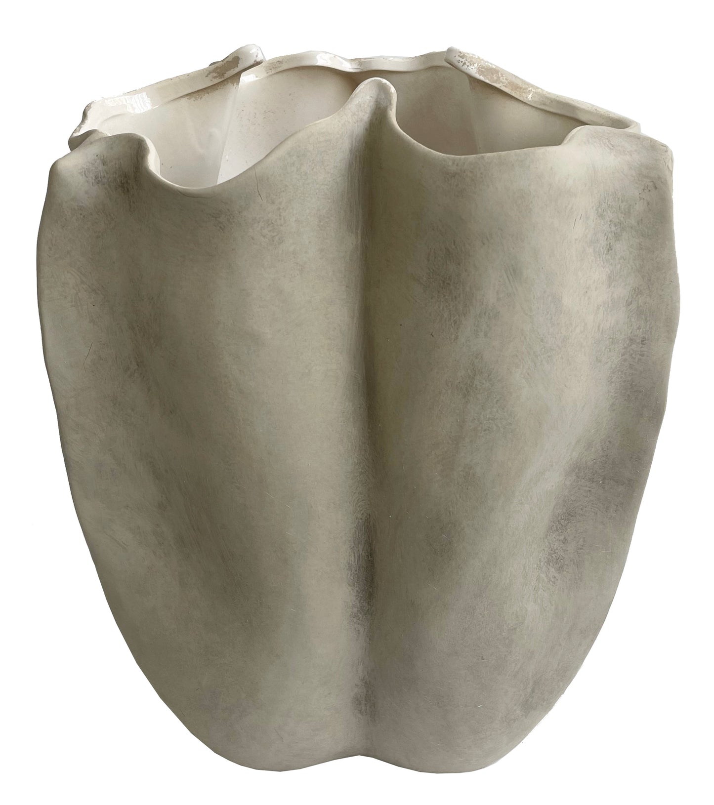 Ceramic pod vase grey D28;H36,5cm - Country of Origin : Estonia