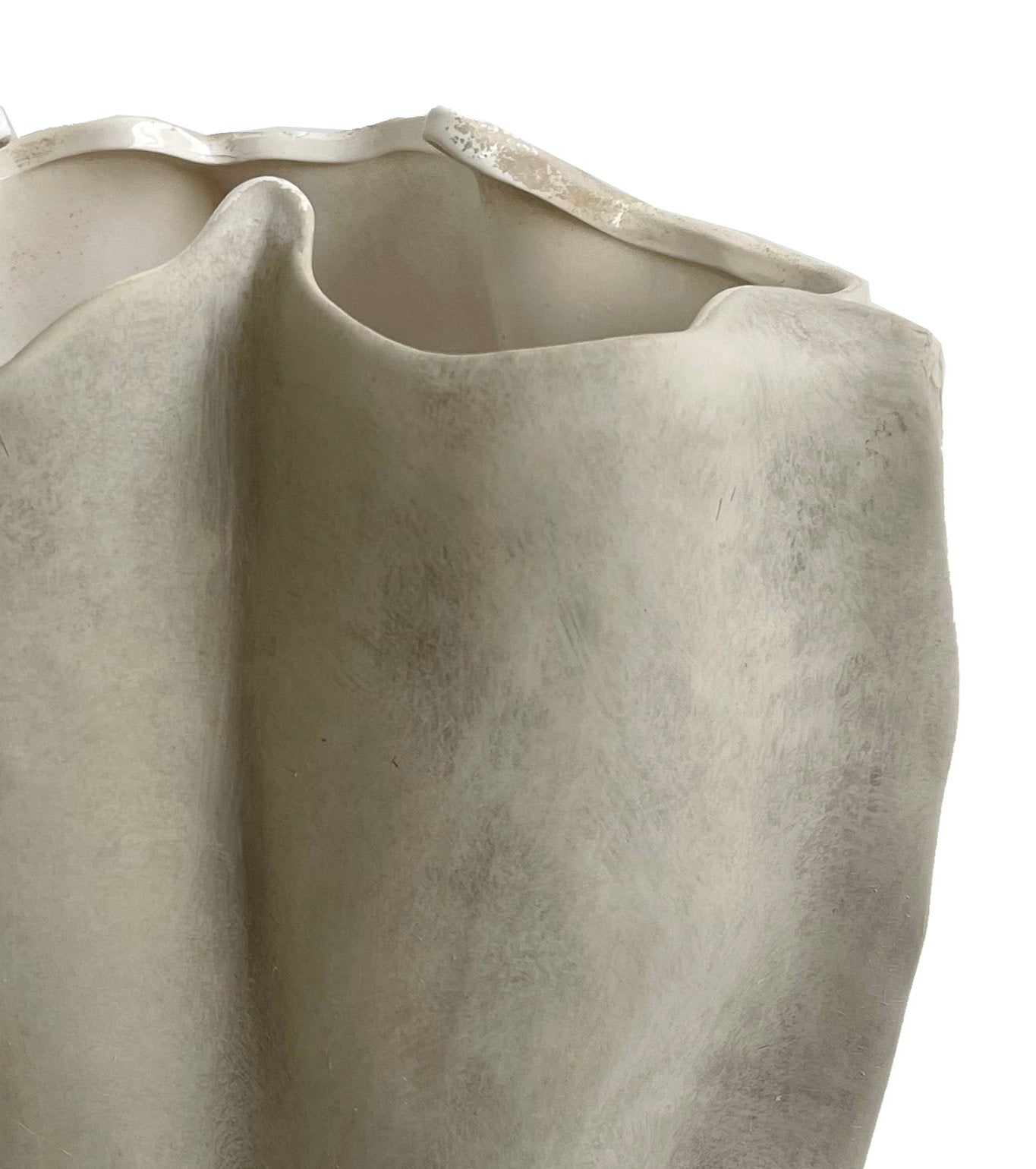 Ceramic pod vase grey D28;H36,5cm - Country of Origin : Estonia