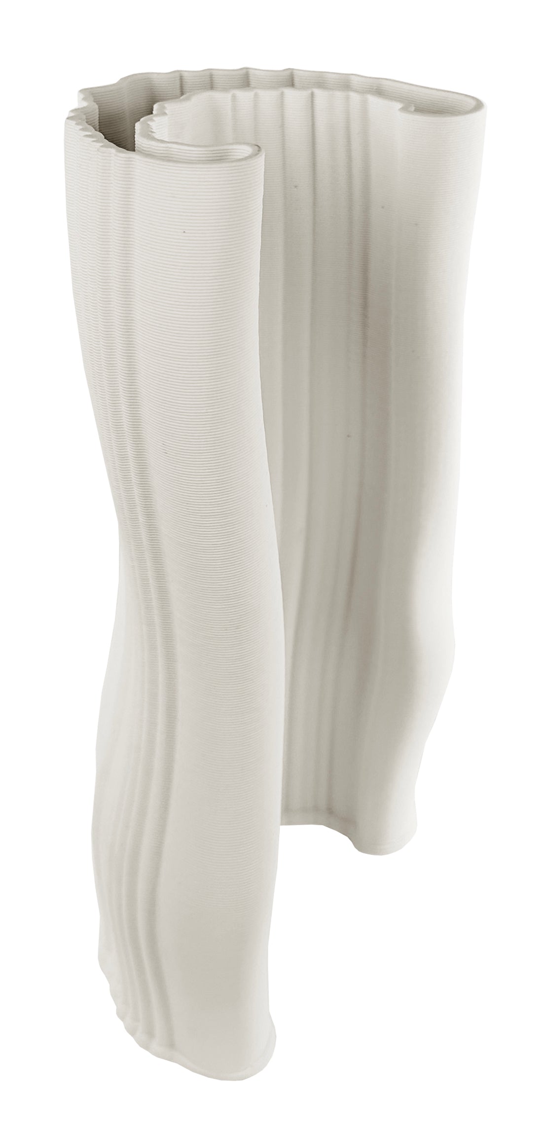 Ceramic printed vase wave white - 30cm - Country of Origin: Estonia