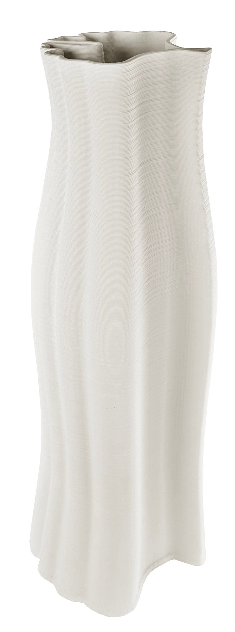 Ceramic printed gingko vase white - Country of Origin: Estonia