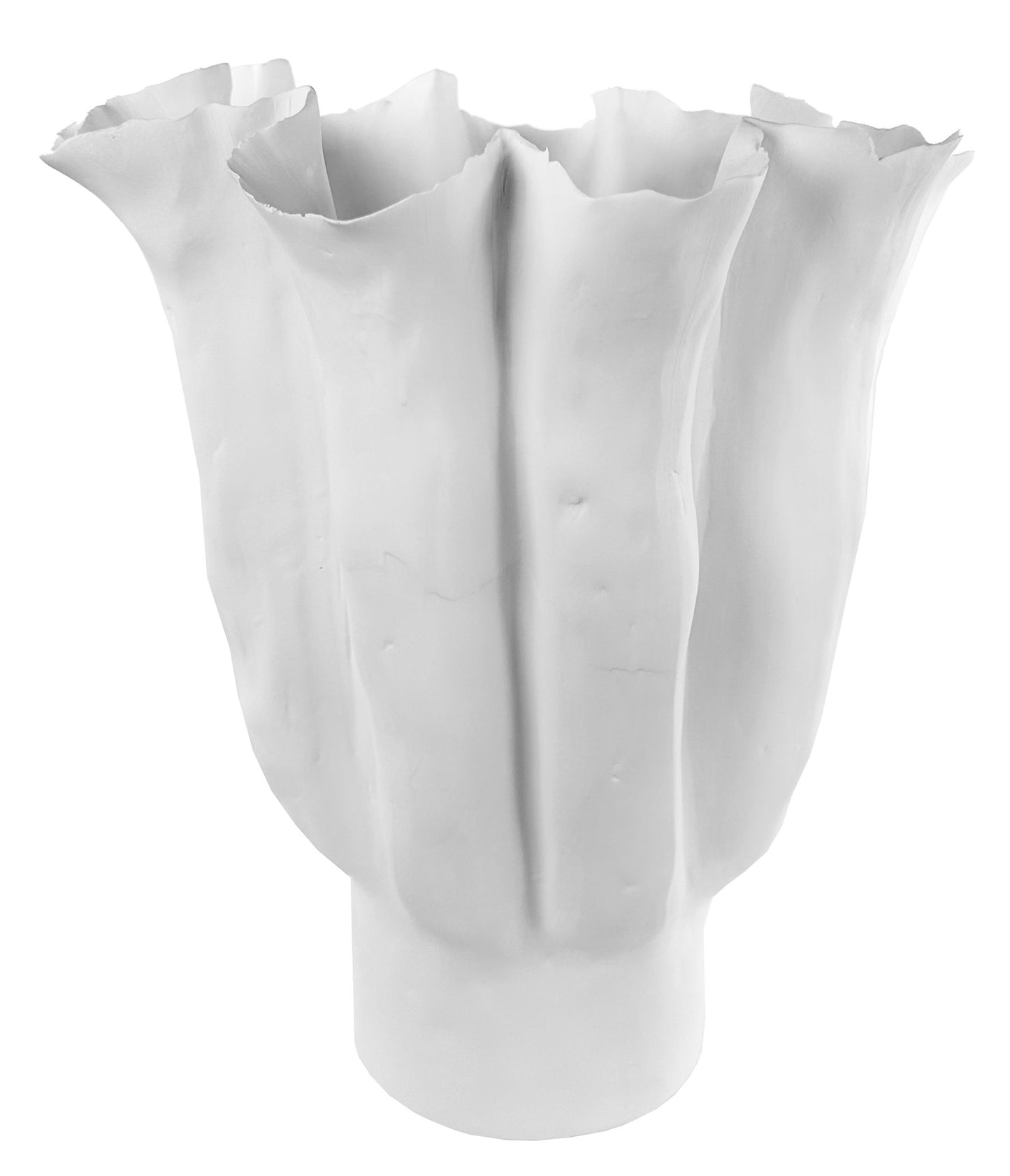 Ceramic organic vase white d28;h31cm - Country of Origin: Estonia