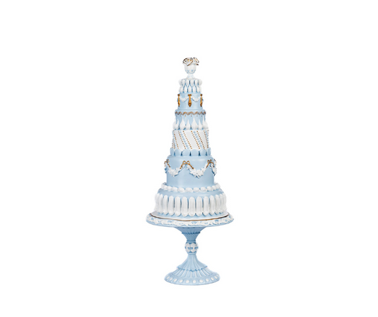 Delft Elegant Tall Cake on Stand - Country of Origin : Belgium