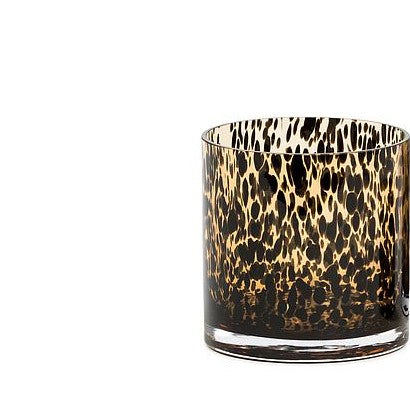 Leopard Spotted Glass Vase - Country of Origin: Belgium