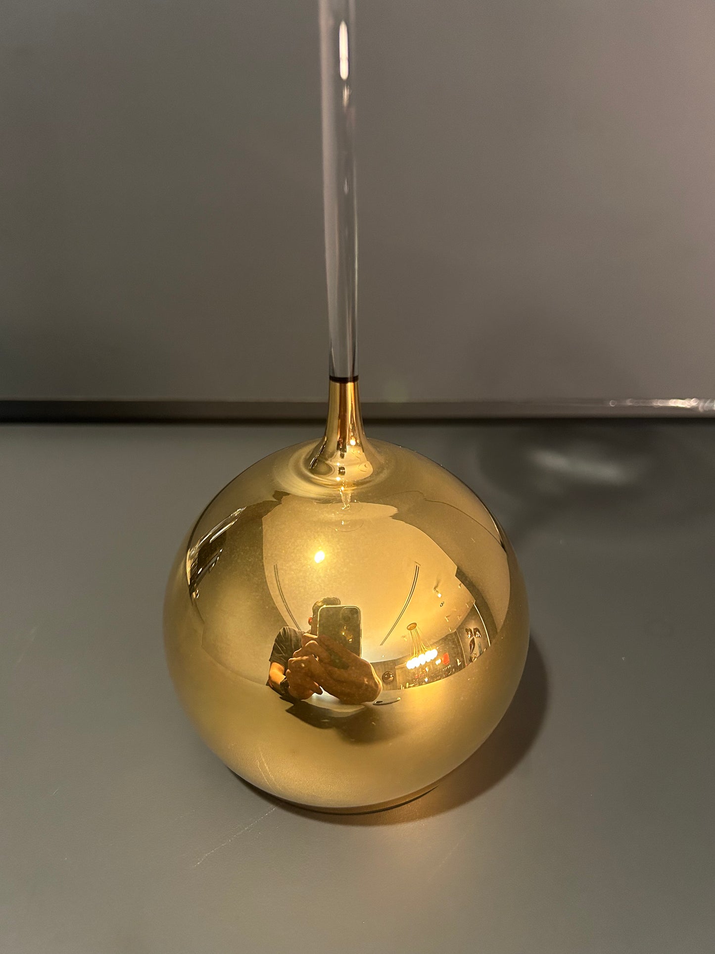Candle Stick High - Crystal/Gold - Country of Origin: Czech Republic