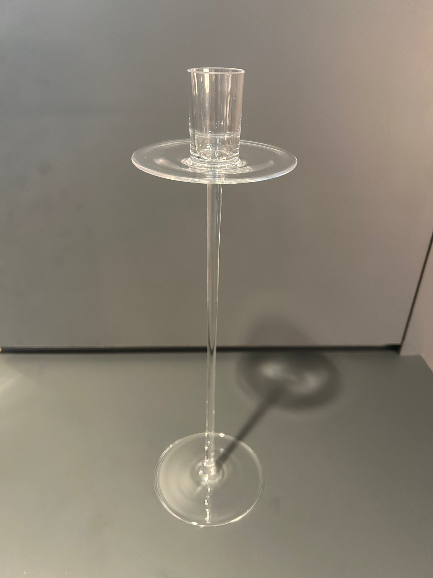 Candle Stick Middle - Crystal - Country of Origin: Czech Republic